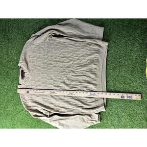 Perry Ellis‎ XL Merino Wool Sweater Beige V-Neck